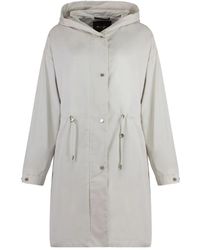 Moorer - Cristina Hooded Drawstring-Waistband Jacket - Lyst