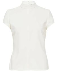 Courreges - Mock-Neck Short-Sleeve Top - Lyst