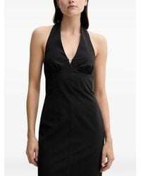 Sisley - Halter-Neck Midi Dress - Lyst