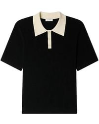 Sandro - Polo De Manga Corta Con Cuello - Lyst