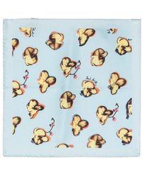 Paul Smith - Mouchoir de poche en soie à fleurs - Lyst