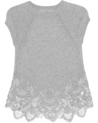 Ermanno Scervino - レーストリム ニットトップ - Lyst
