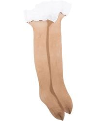 Wolford - Nude 8 Lace-Trim Stay-Up - Lyst