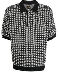 Needles - Polo Con Motivo Pied-De-Poule - Lyst