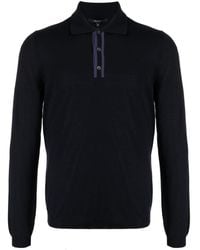 Gucci - Logo-embroidered Wool Polo Shirt - Lyst