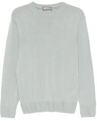 Canali - Round-Neck Wool Sweater - Lyst