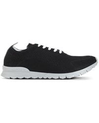 Kiton - Knit Lace-Up Sneakers - Lyst