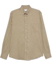 Sunspel - Flannel Button-Up Shirt - Lyst