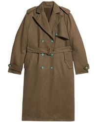 Fortela - Double-Breasted Belted Trench Coat - Lyst
