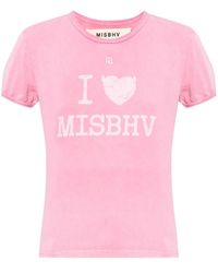 MISBHV - T-Shirt mit Logo-Print - Lyst