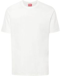 DIESEL - T-must-slits-n Cotton T-shirt - Lyst