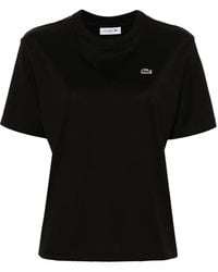 Lacoste - T-Shirt Con Applicazione - Lyst