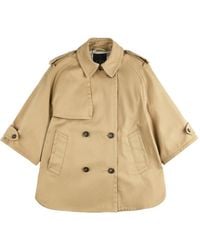 Fay - Double-Breasted Trench Jacket - Lyst