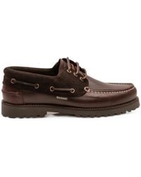 Barbour - Re-Engineered Deck Leather Boat Shoes - Lyst