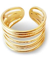 Hzmer Jewelry - Hammered-Effect Ring - Lyst