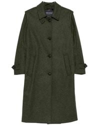 Schneiders - Button-Up Wool Coat - Lyst