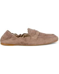 Guglielmo Rotta - Gathered Suede Sandals - Lyst