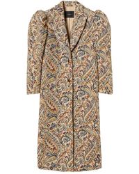 Twinset - Puff-Sleeve Paisley Coat - Lyst