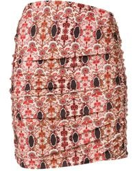 Amir Slama - Floral-Print Mini Skirt - Lyst
