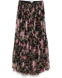 Chloé - Floral-Printed Skirt - Lyst
