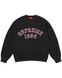 Supreme - Jersey A Cuadros Con Cuello Redondo - Lyst
