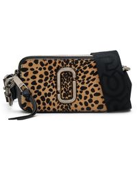 Marc Jacobs - Bolso De Hombro De Cuero Estampado De Leopardo, Mujer, Talla - Lyst