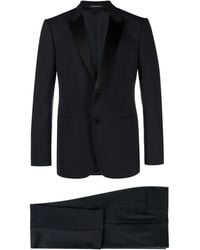 Emporio Armani - Satin-Trim Single-Breasted Suit - Lyst