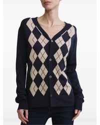 DL1961 - Argyle V-Neck Cardigan - Lyst