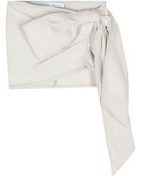 Blumarine - Bow-detail Asymmetric Mini Skirt - Lyst