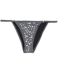 GIMAGUAS - Gaia Crystal-Embellished Bikini Bottoms - Lyst