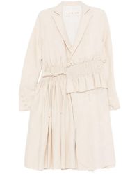 A Tentative Atelier - Manteau Superposé À Smocks Faits Main - Lyst