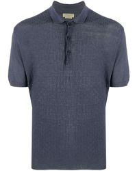 Corneliani - Textured Linen Polo Shirt - Lyst