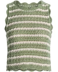 Alice + Olivia - Amity Crochet Tank Top - Lyst