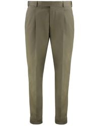 PT Torino - Cotton Blend Straight-Leg Trousers - Lyst