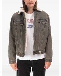 Guess - Giacca Denim Con Colletto - Lyst