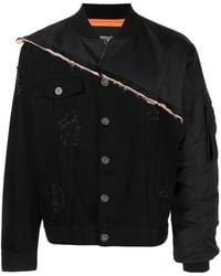 Mostly Heard Rarely Seen - Patchwork Panelled Denim Jacket - Lyst