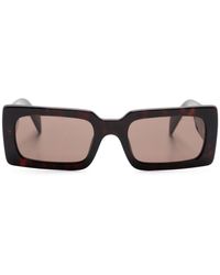 Prada - Tortoiseshell Rectangle-frame Sunglasses - Lyst
