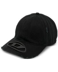 DIESEL - Gerippte Oval D Baseballkappe - Lyst