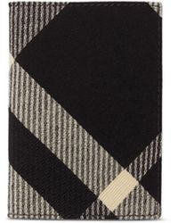 Burberry - Check Folding Card Case - Lyst