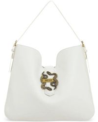 Just Cavalli - Borsa Tote Con Dettaglio Serpente - Lyst