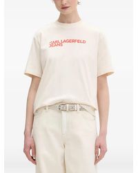 KARL LAGERFELD - Logo-Print Short-Sleeve T-Shirt - Lyst