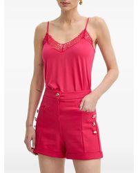 Morgan - Button Turn-Up Shorts - Lyst