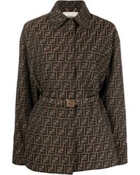 Fendi - Ff Canvas Jacket - Lyst