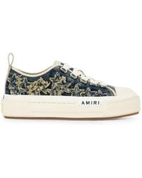 Amiri - Denim Court Low Sneakers - Lyst