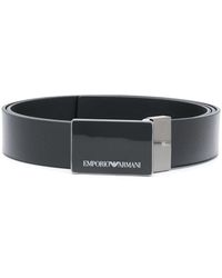mens black armani belt