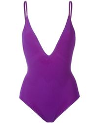 Gloria Coelho Mesh Swimsuit - Paars