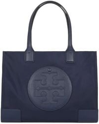 Tory Burch - Large Ella Patent Logo-Embossed Tote Bag - Lyst
