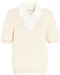 Barrie - Topstitched Cashmere Polo Shirt - Lyst