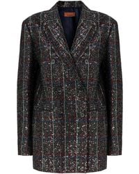 Missoni - Blazer con lentejuelas y doble botonadura - Lyst