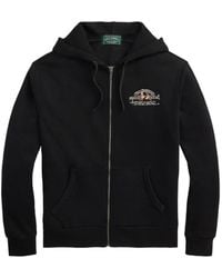 Polo Ralph Lauren - Embroidered Logo Zip-Up Hoodie - Lyst